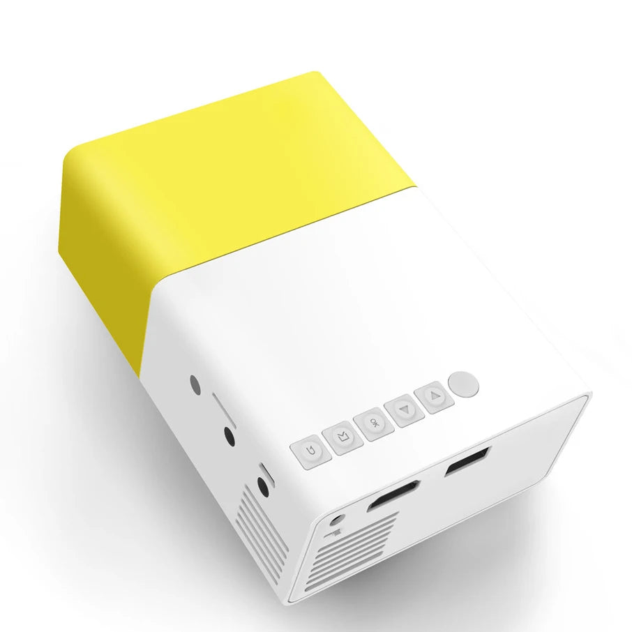 Portable Home theater Mini pocket Projector  Yellow Black color
